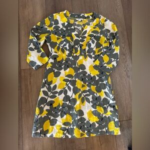 Boden 100% fine linen Dress EUC barely worn US 6 flattering line